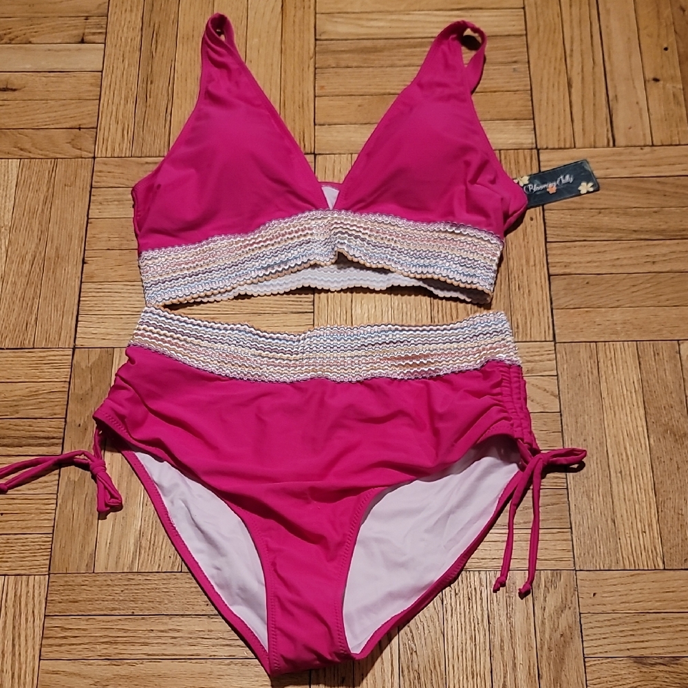 Pink Blooming Jelly Bikini Set